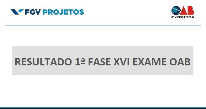 Resultado do xvi exame de ordem