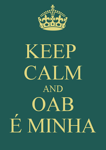 Passei no Exame da OAB -  Keep Calm and OAB é Minha!