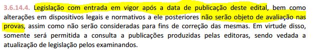 Edital vigente do Exame de Ordem e o novo CPC