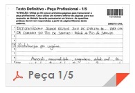 XV Exame OAB - Peça - Direito Administrativo - folha 1