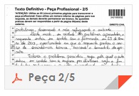 XIII Exame OAB - Peça - Direito Civil - folha 2