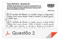 XVI Exame OAB - Questão Dissertativa - Direito Civil - 2