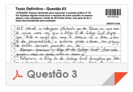 XV Exame OAB - Direito Civil - Questões Discursiva 3