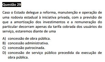 Questão passível de anulação XIV Exame da OAB - Direito Administrativo