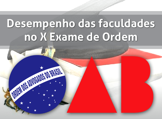 Estudo sobre desempenho de faculdades de direito no X Exame de Ordem