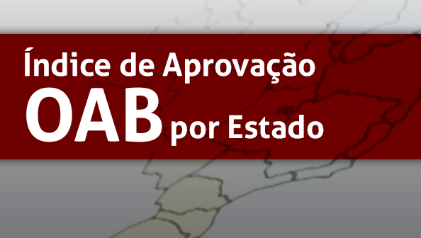 Estudo divulga índice de aprovação na OAB por Estado