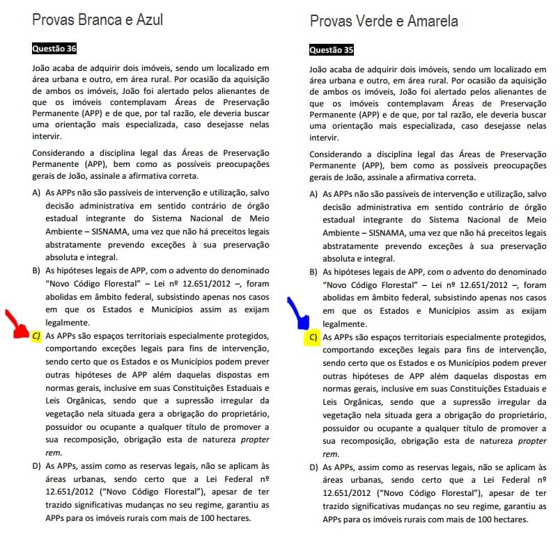  Questão 19 da Prova Branca - Direito Ambiental - Passível Anulação - 1ª fase do XVIII Exame de Ordem