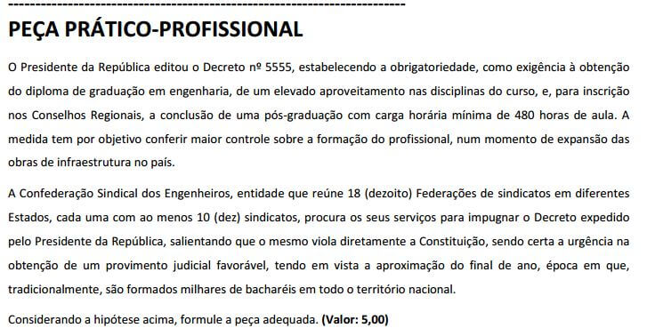 Peça de Direito Constitucional – XIII Exame da Ordem