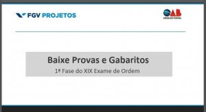 provas e gabaritos da 1ª fase - XIX Exame OAB