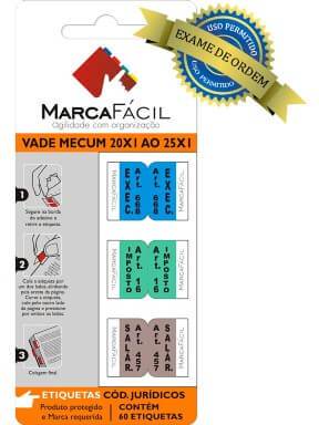 etiquetas para marcação de vade mecum da Marca fácil