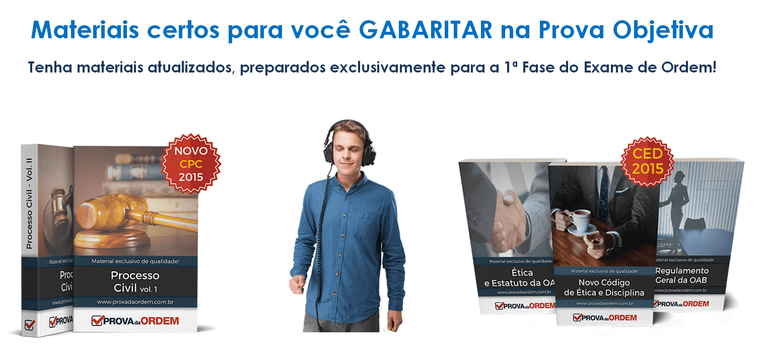 Exame OAB - Materiais para você GABARITAR na 1ª Fase da OAB