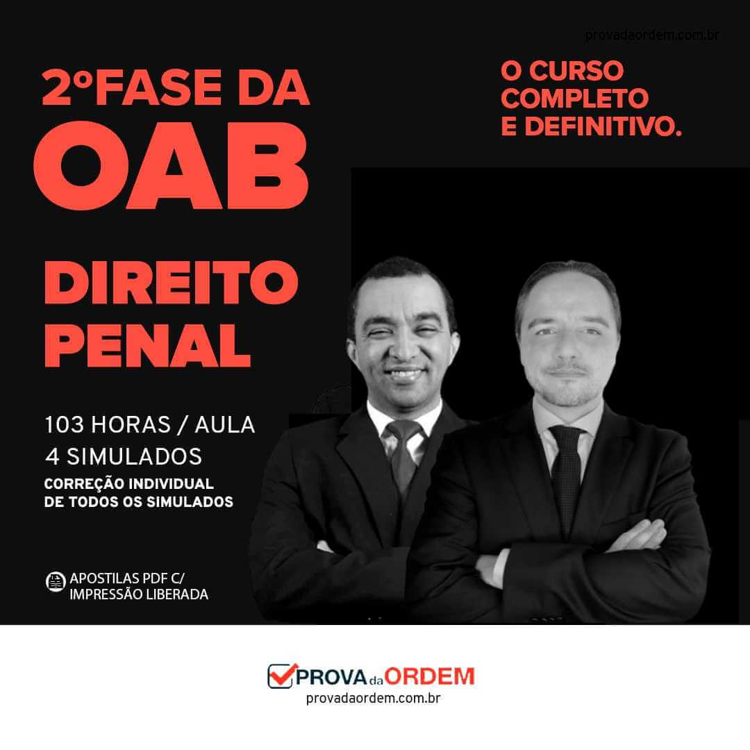Cursos Online para 2ª Fase OAB em Direito Penal