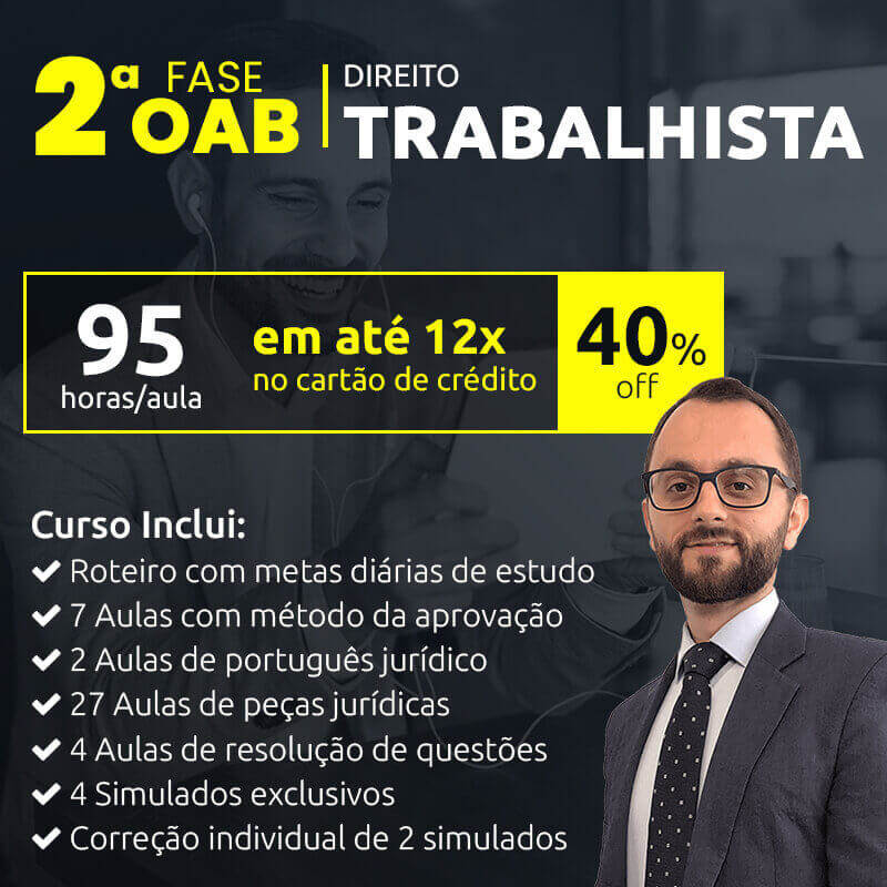 Cursos Online para 2ª Fase OAB em Direito do Trabalho