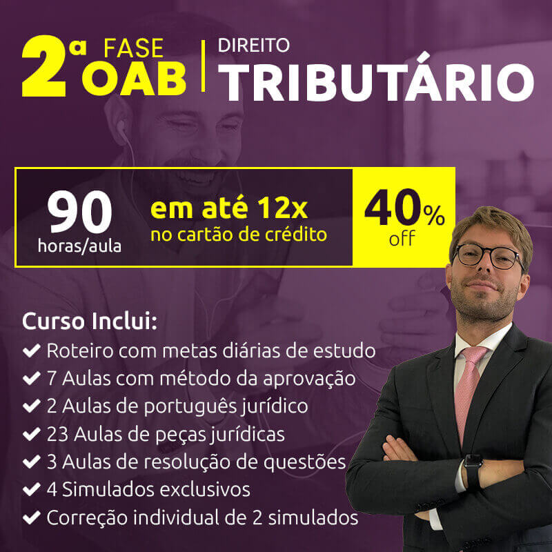 Cursos Online para 2ª Fase OAB em Direito Tributário
