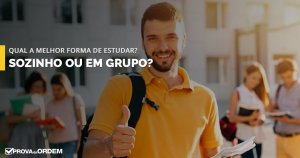 Estudar sozinho ou em grupo para a OAB?