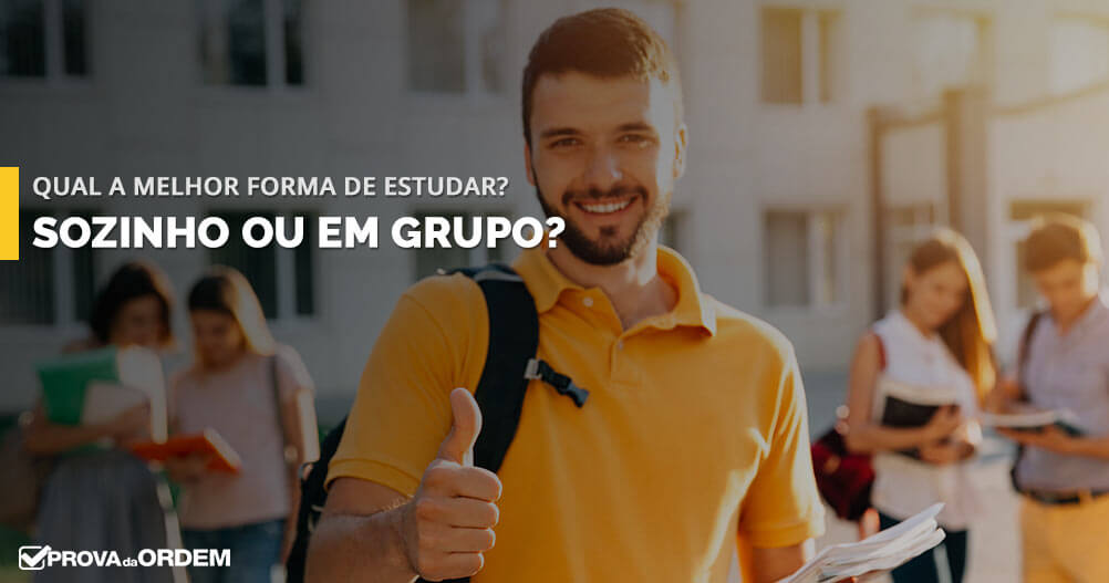 Estudar sozinho ou em grupo para a OAB?