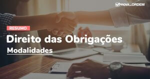 Resumo Direito das Obrigações Modalidades