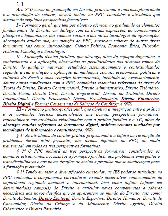 Novas Disciplinas que podem fazer parte da prova da OAB