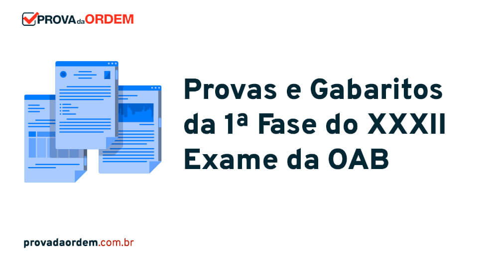 Imagem de Provas e Gabaritos da 1ª fase do XXXII Exame OAB para baixar