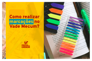 Como realizar marcações no Vade Mecum