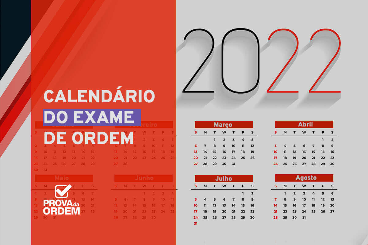 Calendário OAB 2022