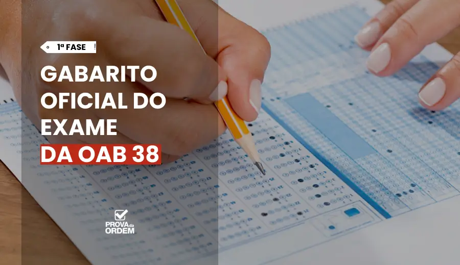 Gabarito OAB 1ª Fase 38