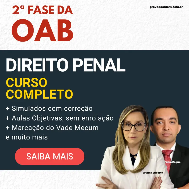 Cursos Online para 2ª Fase OAB em Direito Penal