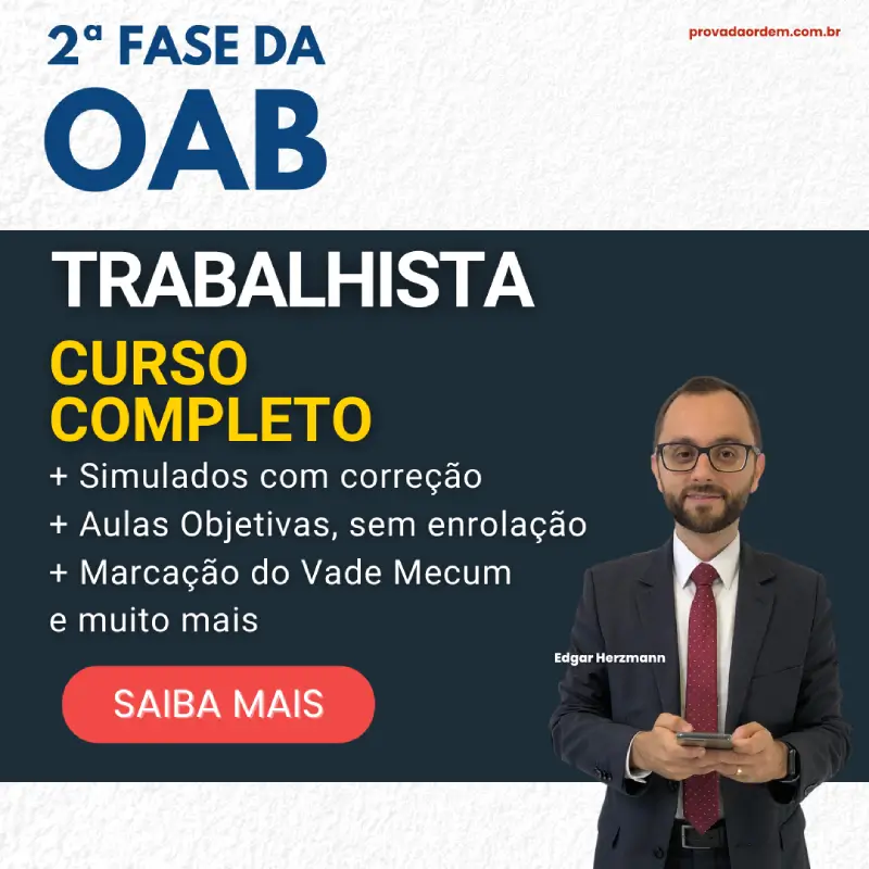 Cursos Online para 2ª Fase OAB em Direito do Trabalho