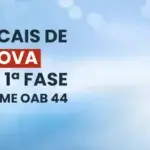 Capa da Publicação escrito: Locais de Prova 1ª Fase OAB 44