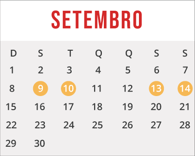 calendário recursos setembro