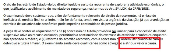 Padrão de Resposta divulgado pela FGV