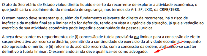 mudança no padrão de resposta d aprova de constitucional