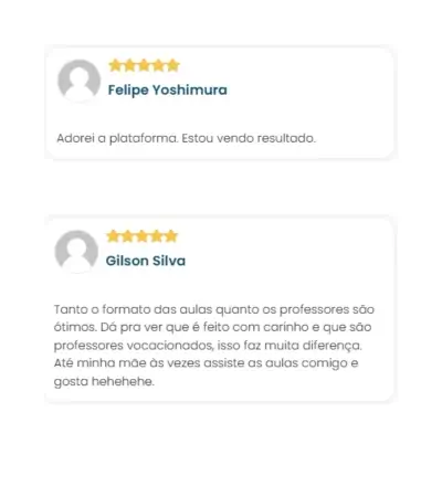 Depoimentos Curso Turbo 1ª Fase