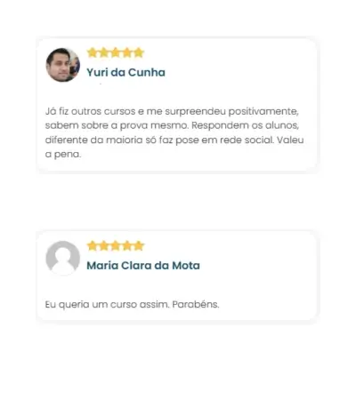 Depoimentos Curso Turbo 1ª Fase